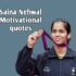 50+ saina nehwal quotes in hindi | साइना नेहवाल के प्रेरणादायक अनमोल विचार।